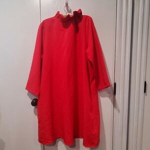 Red long sleeve Dress 3xl